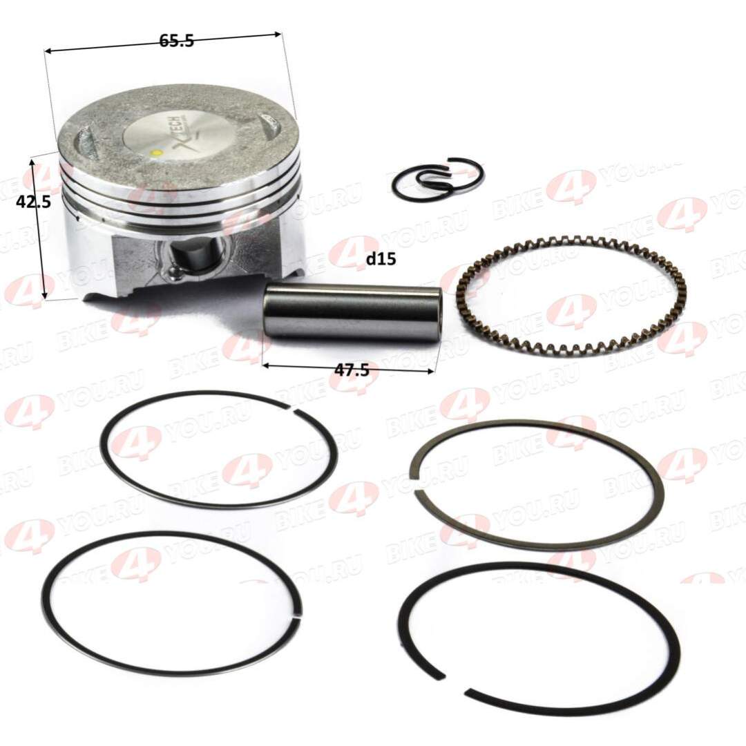 Поршень в сборе 165FMM  X-TECH CB250D-G