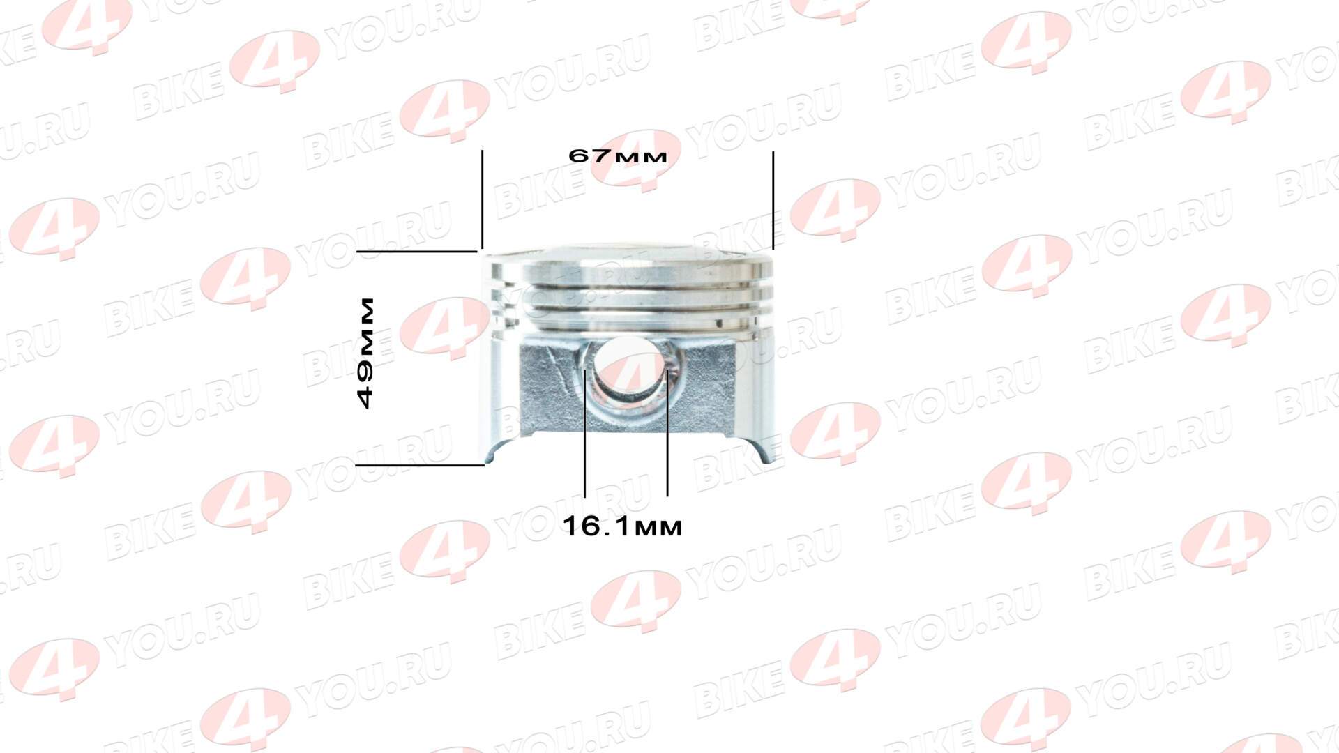 Поршень в сборе d=67mm 167FML-3 (CG200D-B)