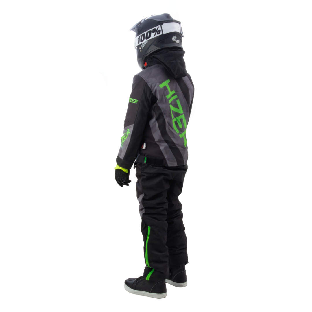 Комбинезон для снегохода (детский) HIZER №5 black-green (текстиль) (14Y) Комбинезон для снегохода (детский) HIZER №5 black-green (текстиль) (14Y)
