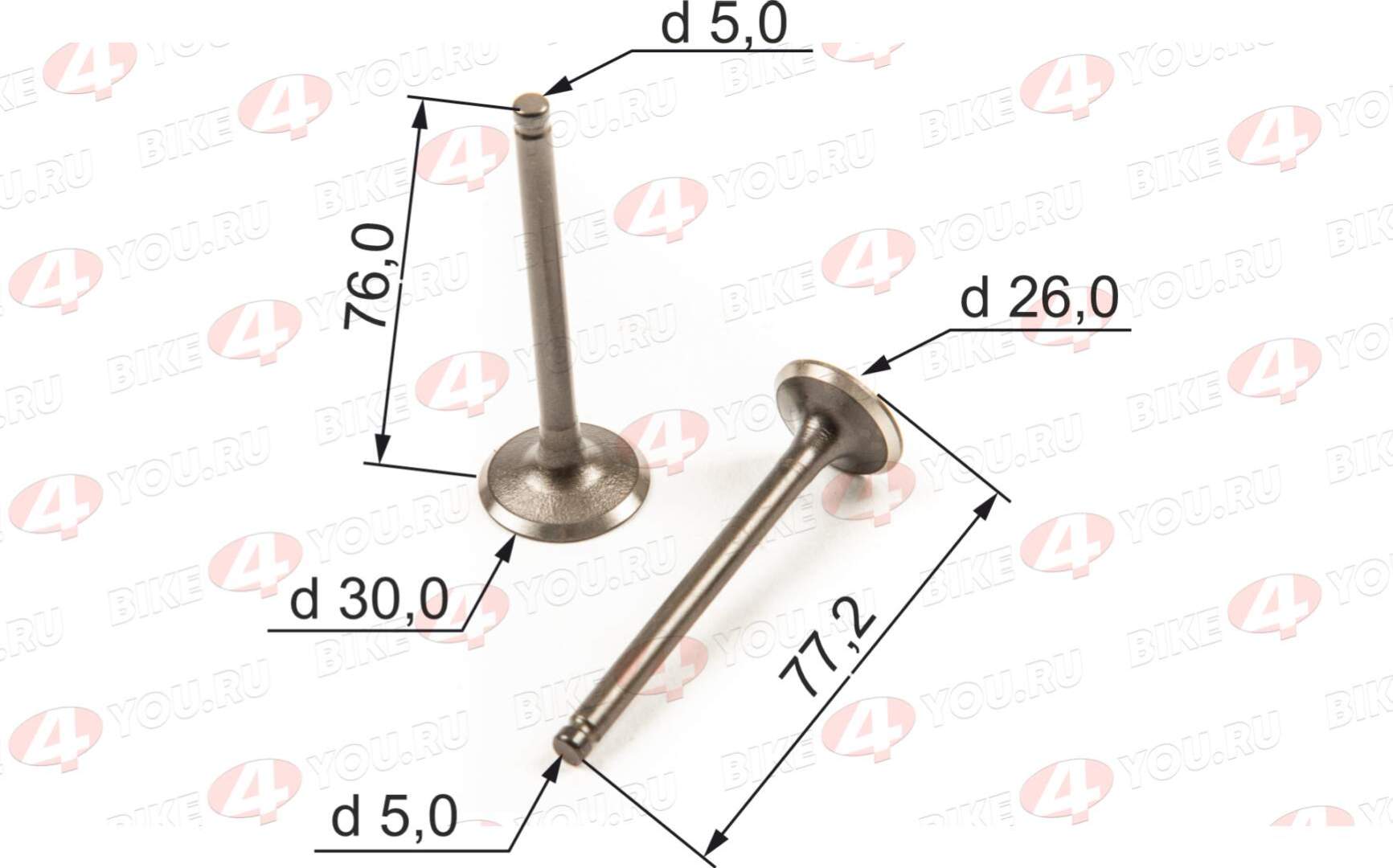 Клапаны (компл.=2шт) 190см3 162YMJ ZS190 (W190) X-TECH