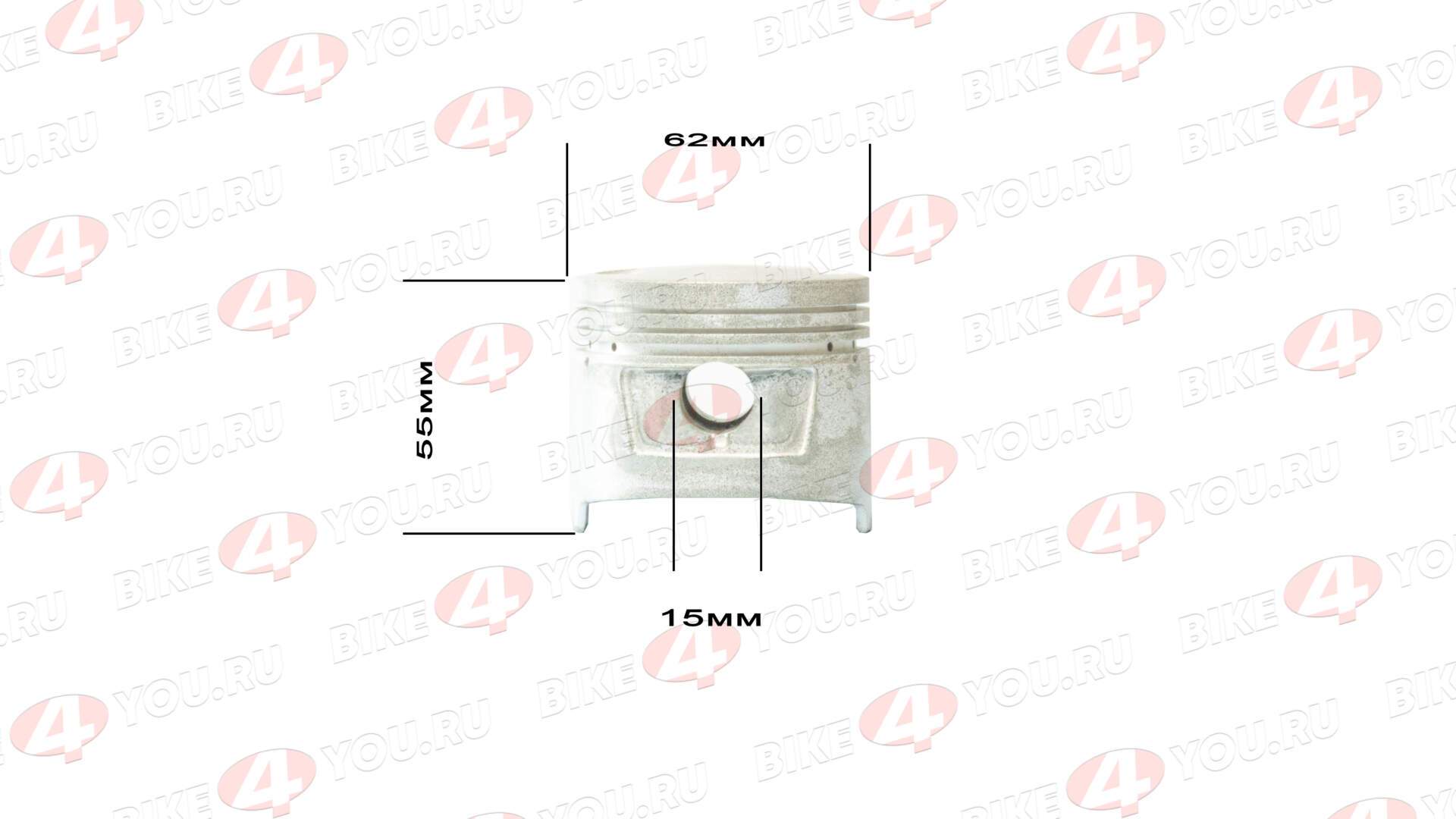 Поршень в сборе d=62mm 162FMJ (CG150) KATANA 62х55х15 