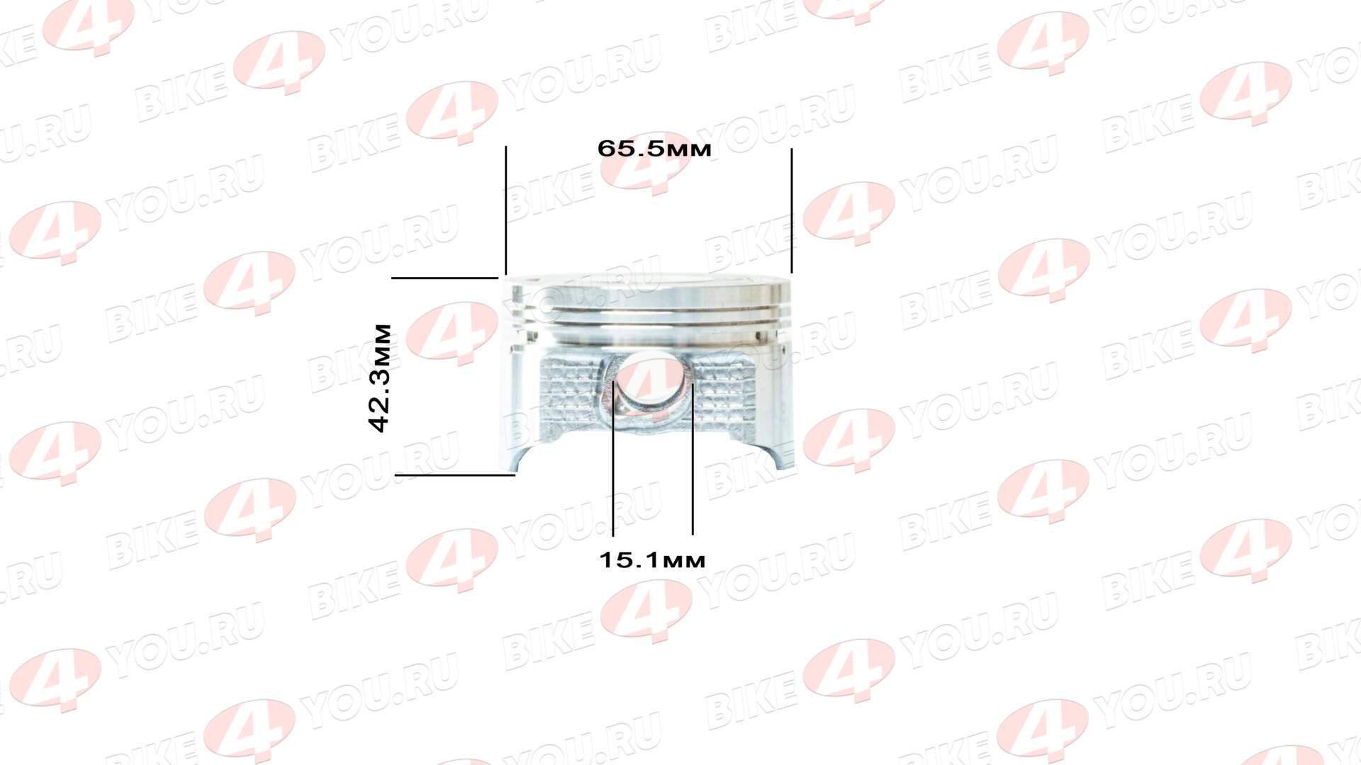 Поршень в сборе d=65.5mm 165FMM (CB250D-G)