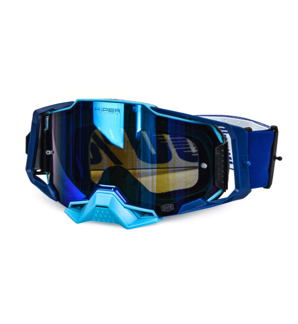 Очки мотокросс 100% #12 blue/black