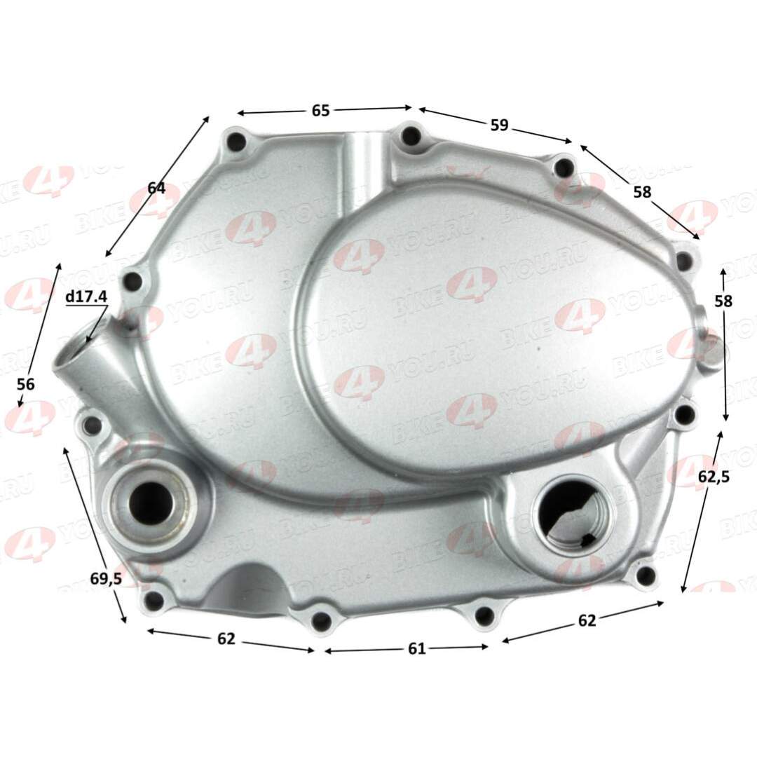 Крышка картера правая 172FMM-3A (CB250-F)