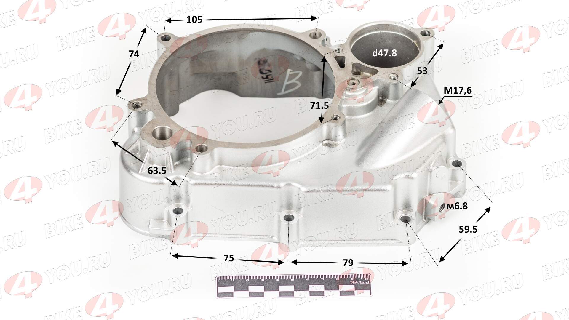 Крышка картера правая W150 155см3 ZS