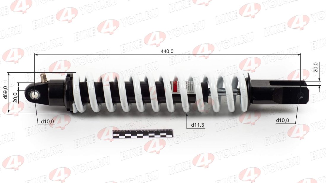 Амортизатор L=440 центральный