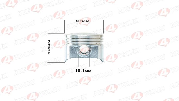 Поршень в сборе d=67mm 167FML-3 (CG200D-B)