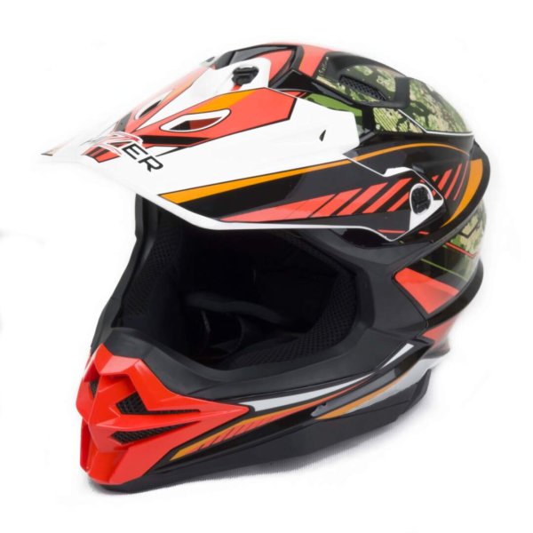 Шлем мото кроссовый HIZER J6803 #5 (S) BLACK/NEON FUCHSIA