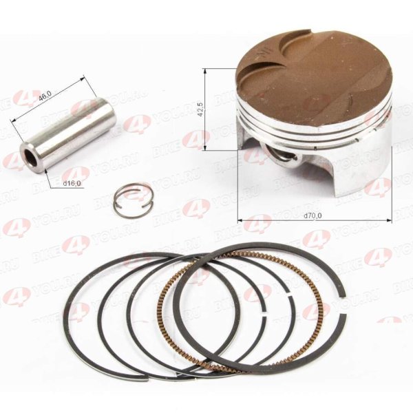 Поршень в сборе d=70mm 170MM-2 (CB250) water, 4V ZS
