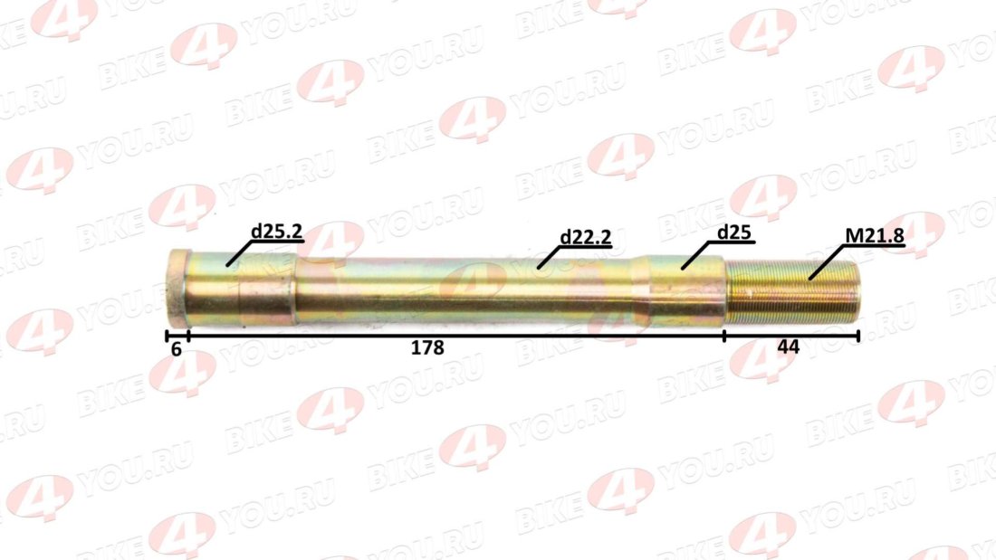 Вал рулевой TTR125 M22×48mm×228mm