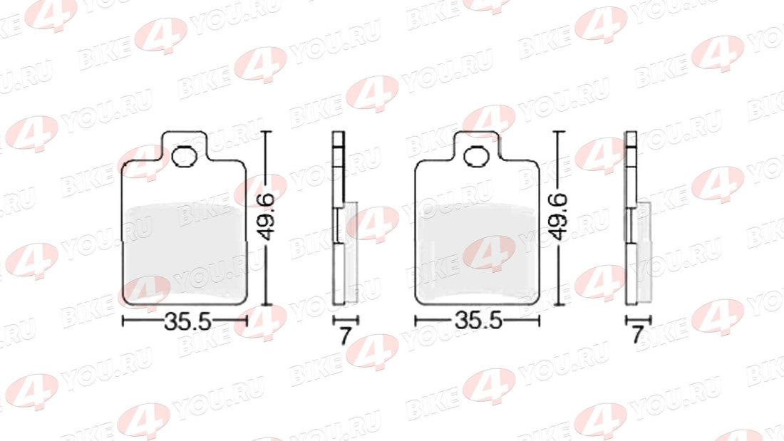 Колодки тормозные дисковые #12 X-TECH (less-metallic) медь