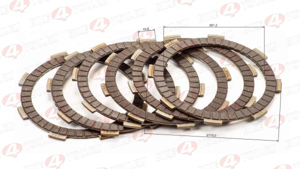 Диски сцепления W190 190см3 (компл=6шт) ZS