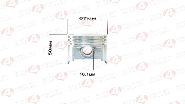 Поршень в сборе d=67mm 166FMM (NT250)