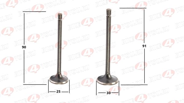 Клапаны ГРМ 156FMI (CB125D) (компл=2шт)