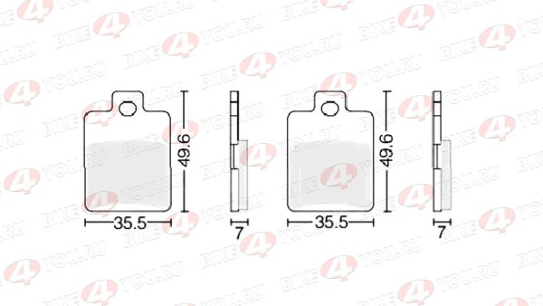 Колодки тормозные дисковые #12 X-TECH (semi-metallic) полуметаллические