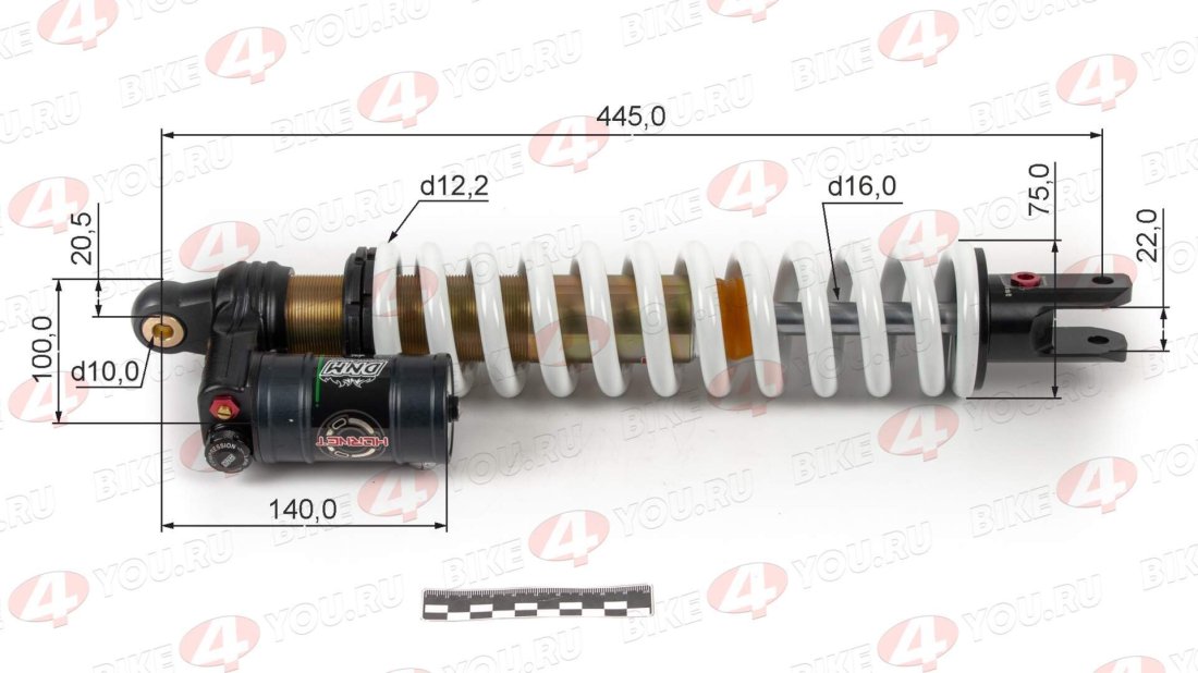 Амортизатор L=440 центральный DNM DHL 