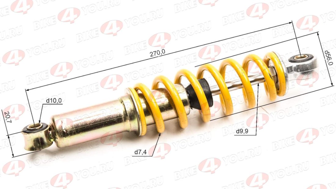 Амортизатор L=270 центральный