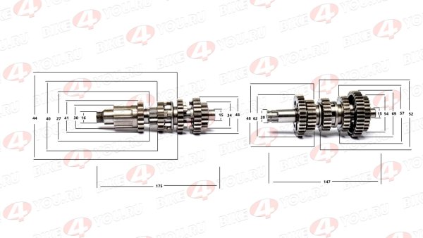 КПП в сборе 156FMI (CB125D) 161FMJ (CB150D)