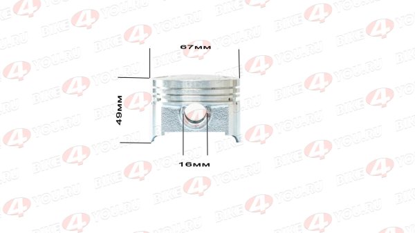 Поршень в сборе d=67mm 167FMM (CG250-B)